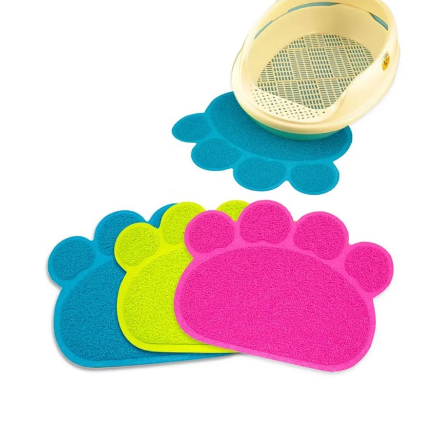 Alfombrilla Huella Antideslizante: Ideal para mantener limpia la zona de tu mascota. 🐾 Material resistente y flexible, fácil de limpiar. Diseño atractivo y práctico.