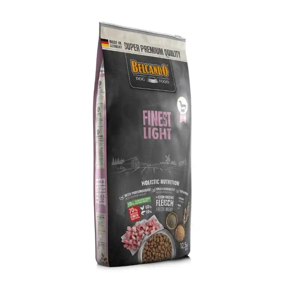 BELCANDO Finest Light 12.5kg 🐶🍃, el alimento perfecto para perros adultos de razas pequeñas y medianas con tendencia al sobrepeso o un estilo de vida sedentario, con delicioso pato y alto en fibra