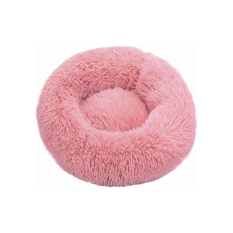 Cama Antiestrés para Perros y Gatos 40cm, felpa suave y base impermeable. Ideal para reducir la ansiedad y proporcionar un descanso cómodo y seguro.