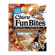 Churu Fun Bites Pollo para Perro, bocaditos horneados con doble textura y relleno cremoso. Sin granos, colorantes ni conservantes artificiales. 🐶✨