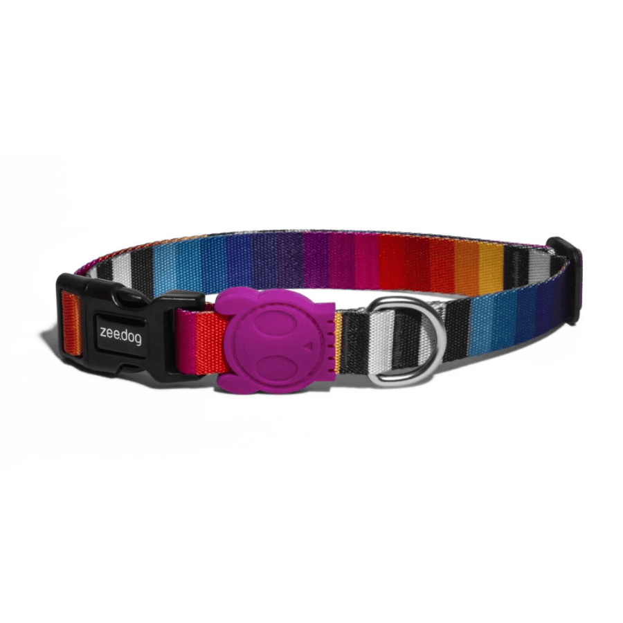 Collar ZeeDog Prisma para Perros: Elegante, seguro y cómodo. 🐕 Fabricado en poliéster de alta calidad, con sistema de bloqueo de 4 puntos y diseño atractivo.