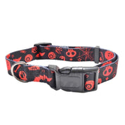 Collar de Halloween para Perros WonderDog 🎃, con diseño reflectante y fluorescente para mayor seguridad. ¡Ideal para paseos nocturnos!