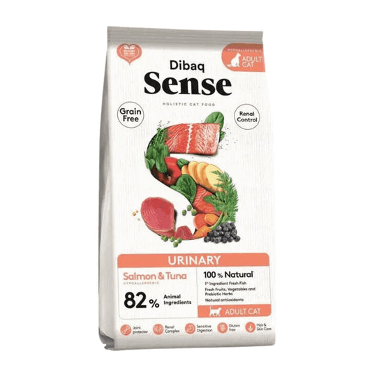 Dibaq Sense Adulto Cat Grain Free Urinary 1.5kg: alimento hipoalergénico sin cereales para gatos adultos. Con salmón y atún, apoyo urinario y Omega 3.🐱