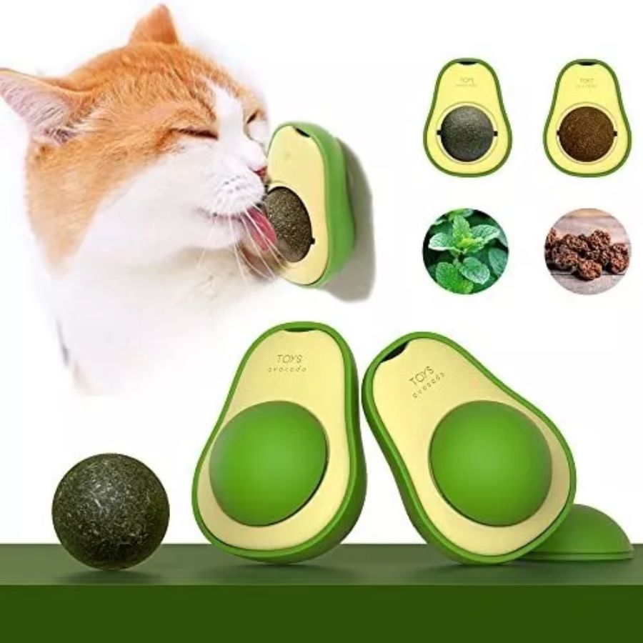 Juguete de Palta con Catnip: juguete interactivo para gatos con hierba gatera, diseño equilibrado y materiales seguros. ¡Horas de diversión y ejercicio aseguradas! 🐱💚