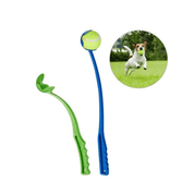 Lanzador de Pelotas Turbo Dog: juguete interactivo para perros. Lanza pelotas 2-3 veces más lejos. Ergonomía y diversión asegurada. 🐶🎾