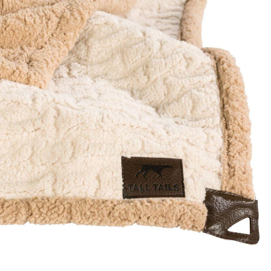 Manta Polar Micro Sherpa L, suave y acogedora, ideal para mascotas pequeñas. Protege muebles, fácil de lavar, y perfecta para viajes. Dimensiones 76 x 102 cm.