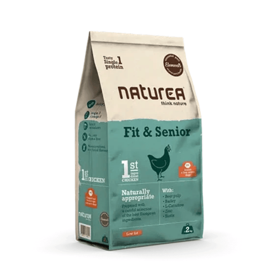 Naturea Fit & Senior Pollo: Alimento para perros adultos y seniors. 🐕 Fórmula especializada, baja en grasa y rica en nutrientes. Libre de maíz, trigo y soya.