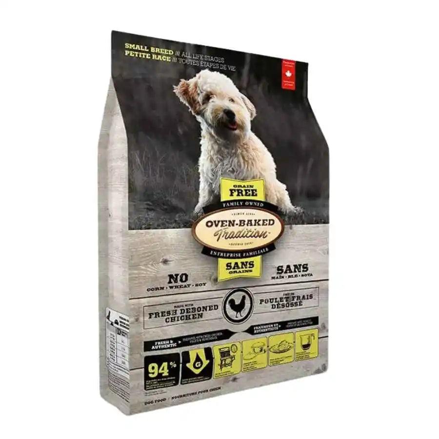 Oven-Baked Grain Free Adult Small Breeds Pollo Deshuesado: Alimento libre de granos para perros adultos de razas pequeñas, con un alto contenido de proteínas de calidad y cocido lentamente en horno. ¡La elección ideal para la salud de tu mascota! 🐾🐶