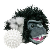 Pelota Cabeza Yeti con sonido 🐕, tela duradera y squeaker interno, ideal para horas de diversión y juego interactivo.