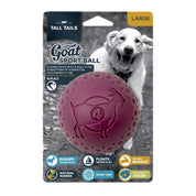 Pelota de Goma Natural GOAT ⚽, juguete duradero y flotante para perros activos. Ideal para buscar, morder y aventuras en el agua.