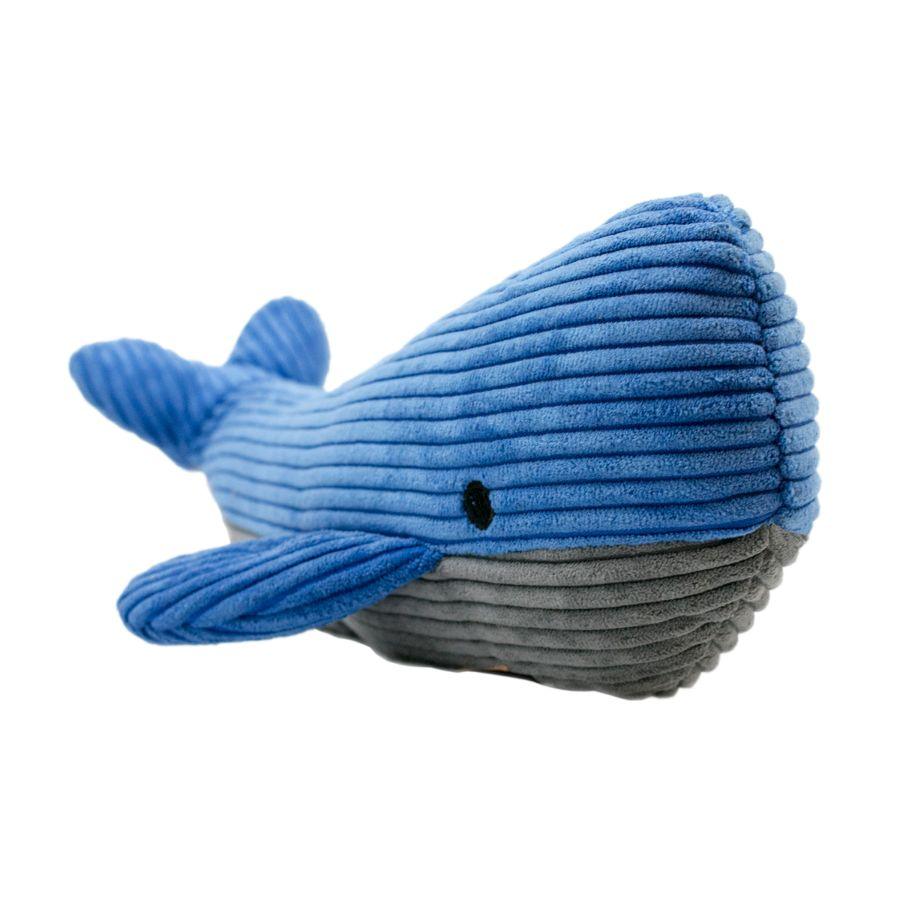 Peluche Ballena con Sonido de Tall Tails, suave y duradero, ideal para perros medianos y grandes. Equipado con squeaker y fabricado con malla reforzada. Tamaño: 35 cm.