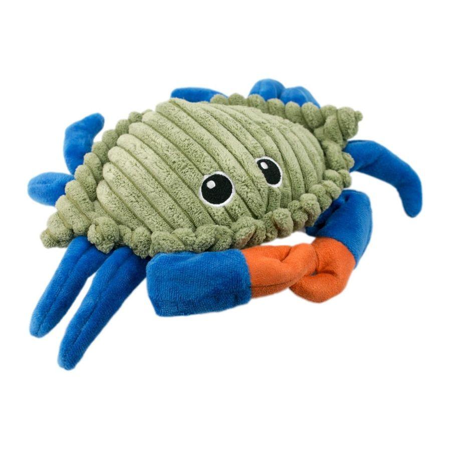 Peluche Cangrejo Animado con Sonido 🦀, juguete interactivo y resistente de 23 cm, perfecto para mantener a tu perro estimulado y entretenido.