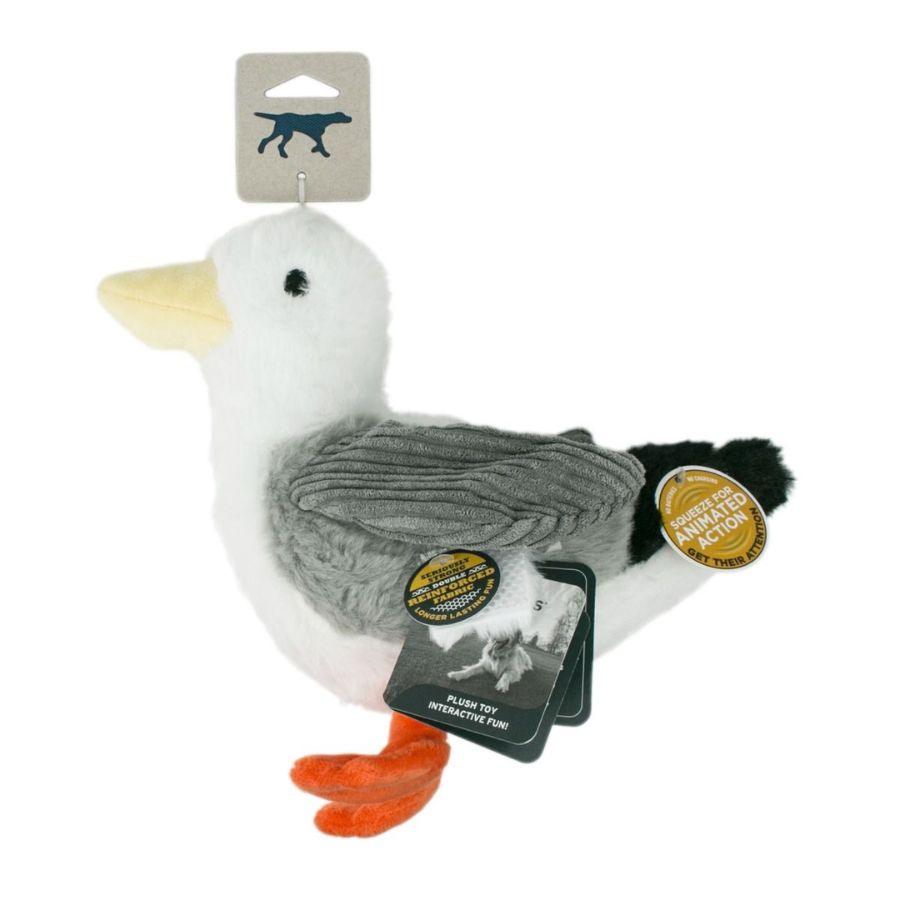 Peluche Gaviota Animada con Sonido 🦅, juguete interactivo de 23 cm, duradero y sin necesidad de baterías, perfecto para juegos dinámicos y entretenimiento.