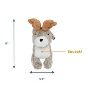 Peluche Jackalope Animado con Sonido 🐰, juguete interactivo de 20 cm con movimiento y sonido, perfecto para juegos dinámicos y diversión sin baterías.