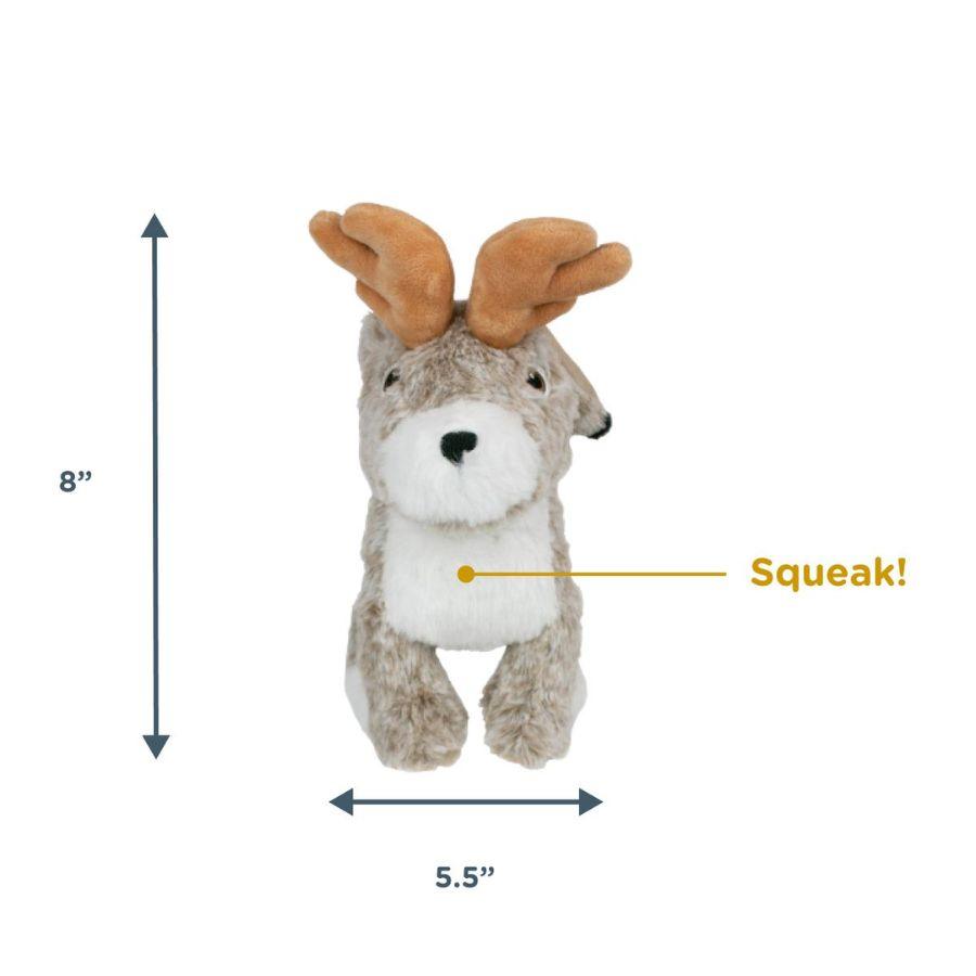 Peluche Jackalope Animado con Sonido 🐰, juguete interactivo de 20 cm con movimiento y sonido, perfecto para juegos dinámicos y diversión sin baterías.