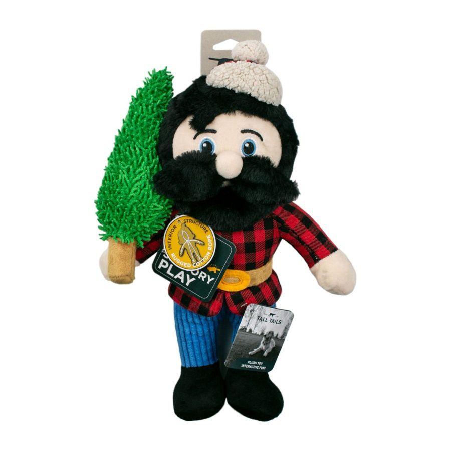 Peluche Leñador Paul Bunyan con Sonido 🐶, doble sonido y estructura duradera, perfecto para mantener a tu perro entretenido y activo.