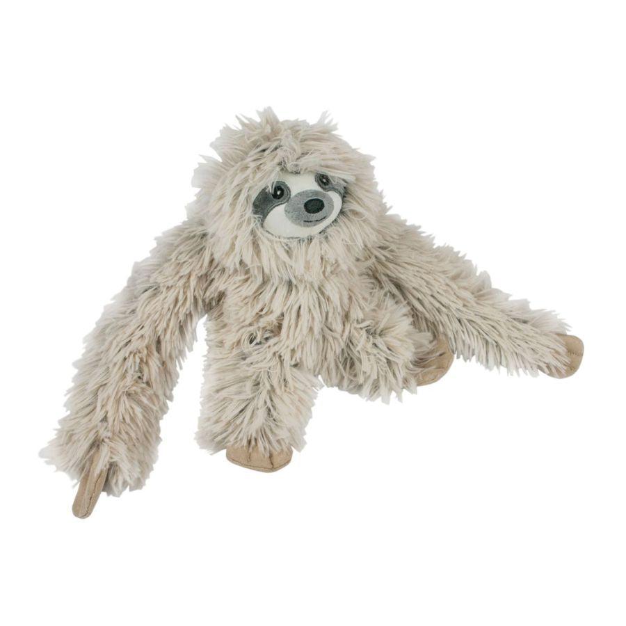 Peluche Perezoso con Sonido 🦥, resistente y divertido, con crinkle y squeaker para mantener a tu perro entretenido y estimulado.