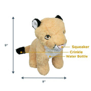 Peluche Puma con Sonido, juguete interactivo y duradero para perros. Ideal para juegos de morder, lanzar y acurrucarse. Mantén a tu mascota estimulada y segura. 🐕