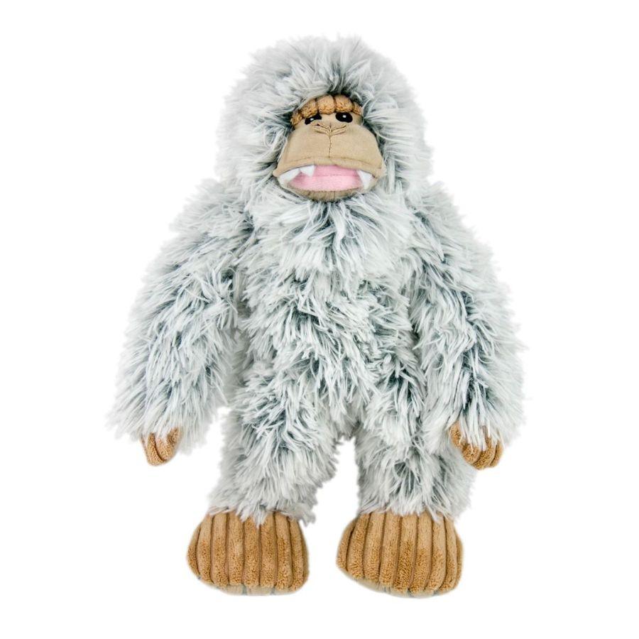 Peluche Yeti con Sonido 🦴, resistente y suave, con gruñido y cuerda interna, perfecto para juegos y momentos de acurrucarse para perros medianos y grandes.