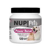 Power Renal Cuidado Renal y Urinario para Mascotas NUP! PETS 120g, con probióticos y vitaminas esenciales 🐶🐱. Protege los riñones y previene cálculos urinarios.