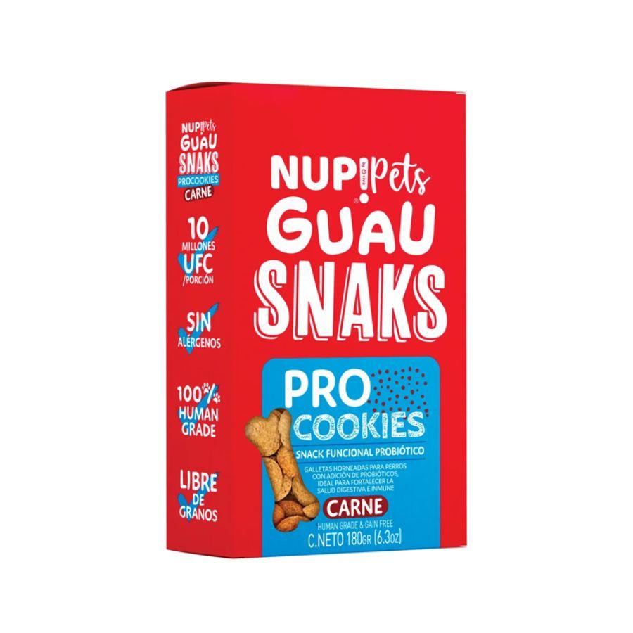 Procookies Sabor Carne NUP! PETS. Galletas para perros con probióticos, fortalecen el sistema inmune y digestivo, mejoran la absorción de nutrientes. 🐶