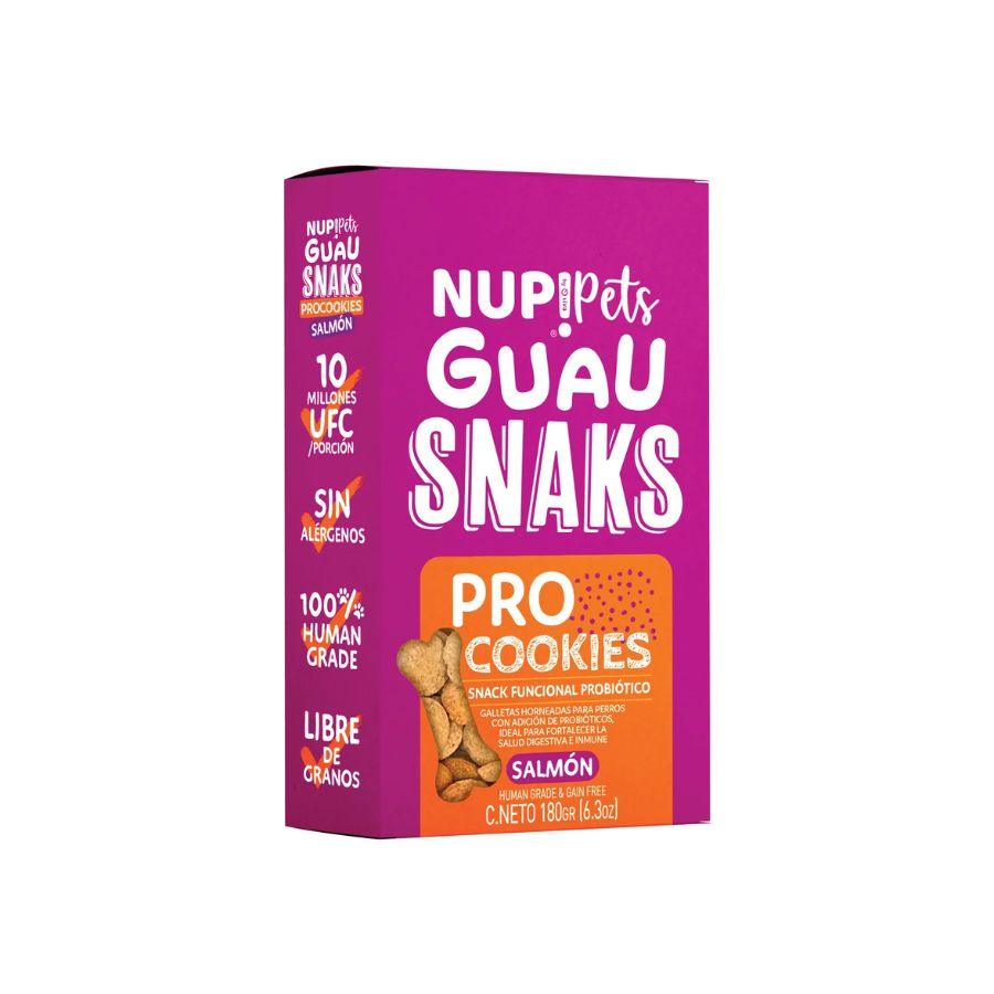 Procookies Sabor Salmón NUP! PETS. Galletas para perros con probióticos, fortalecen el sistema inmune y digestivo, mejoran la absorción de nutrientes. 🐶