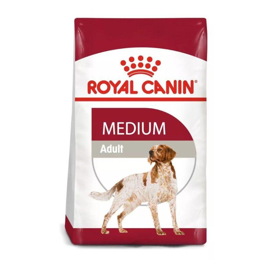 Royal Canin Adulto Medium 15Kg, alimento para perros adultos de razas medianas. Mantiene el peso ideal, refuerza defensas naturales y mejora la salud de la piel. 🐕