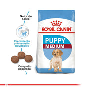 Royal Canin Medium Puppy 15KG: Alimento completo para cachorros de raza mediana, apoya crecimiento, desarrollo muscular y óseo, salud digestiva e inmunológica. Ingredientes de alta calidad. 🐶🐾