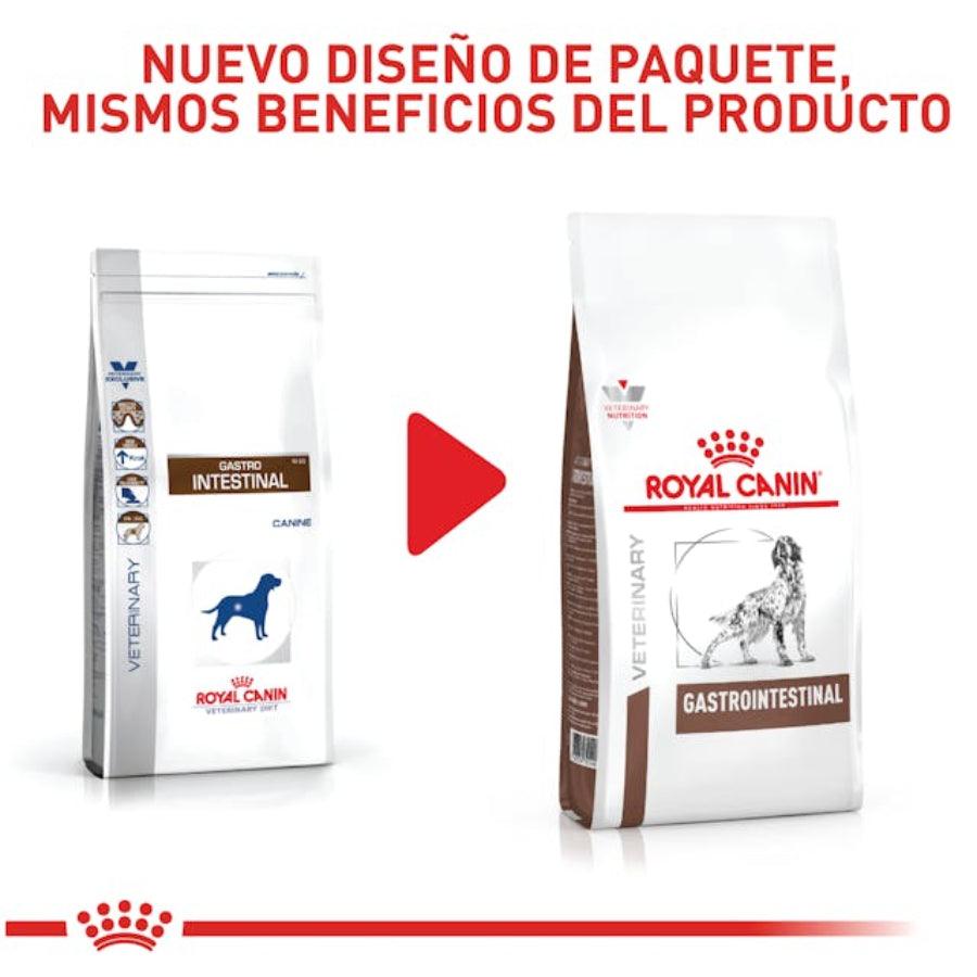 Royal Canin Gastrointestinal Perro 2Kg, formulado para reducir problemas de absorción intestinal y promover la recuperación nutricional. Alta palatabilidad y energía.