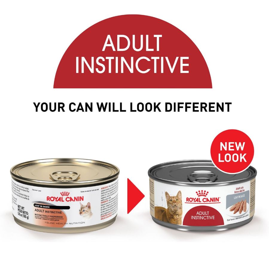 Royal Canin Gato Adulto Instinctive Lata 🐱, formulado para la salud urinaria y mantener el peso ideal, preferido instintivamente por los gatos.