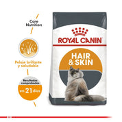 Royal Canin Hair & Skin Care: Alimento completo para gatos adultos. Mejora la salud del pelo y la piel, con nutrientes específicos para refuerzo cutáneo y brillo del pelaje. 🐱🍲🌟