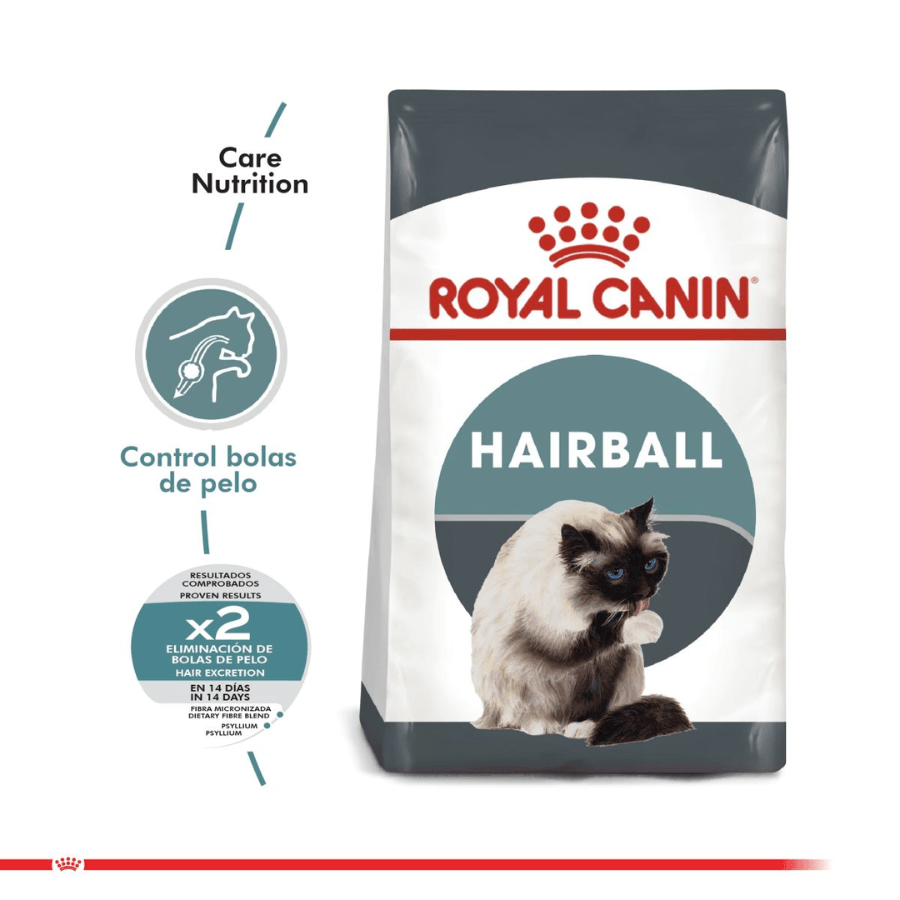 Royal Canin Hairball Care: Alimento para gatos adultos, reduce la formación de bolas de pelo y estimula el tránsito intestinal. Salud urinaria equilibrada. 🐱🍲