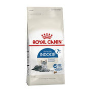 Royal Canin Indoor 7+: Alimento seco para gatos mayores de 7 años que viven en interiores. Enriquecido para un envejecimiento saludable, reduce olores y cantidad de heces, y mantiene la salud renal y urinaria. 🐱🍲