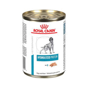 Royal Canin Latas Vet Diet Hydrolyzed Protein, hipoalergénico y altamente digestible, ideal para perros con alergias o intolerancias alimentarias.