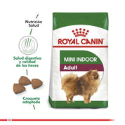 Royal Canin Mini Indoor Adulto 3kg 🏠 para perros pequeños que viven en casa. Reduce el olor de las heces y mantiene su peso ideal con ingredientes digestibles.