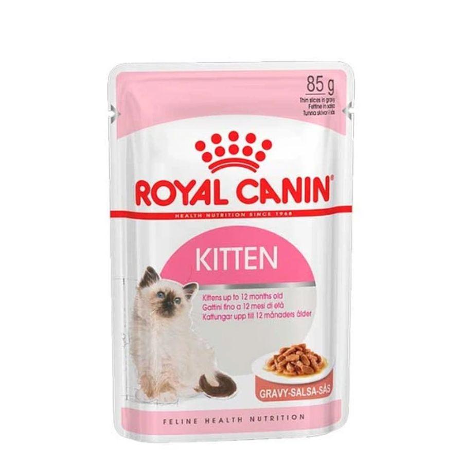 Royal Canin Pouch Instinctive Gato Kitten: Alimento húmedo especializado para gatitos hasta 12 meses, apoya el crecimiento y fortalece el sistema inmune. Textura adecuada, rico en nutrientes. 🐱🍲🐾