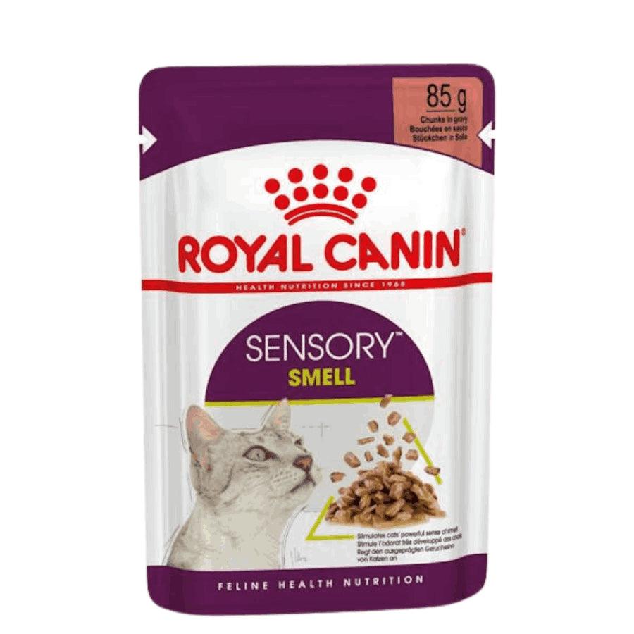 Royal Canin Pouch Sensory Smell: Alimento húmedo premium para gatos adultos, diseñado para estimular el olfato. Nutrición óptima, apoya la salud urinaria y ofrece una experiencia olfativa enriquecida. 🐱🍲👃