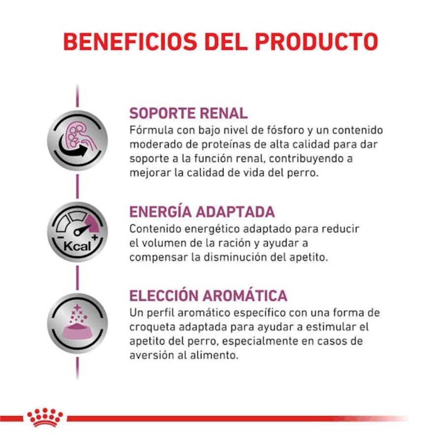 Royal Canin Renal Perro 10Kg 🌿🐾: alimenta y cuida la salud renal de tu mascota con este producto especializado. Bajo en fósforo y rico en nutrientes esenciales. Ideal para caninos con insuficiencia renal crónica. ¡Optimiza la dieta de tu perro hoy!