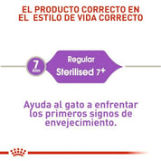 Royal Canin Sterilized 7+ 4kg: Alimento seco para gatos esterilizados mayores de 7 años. Combate el envejecimiento, controla el peso, y mantiene la salud renal y urinaria. 🐱🍲