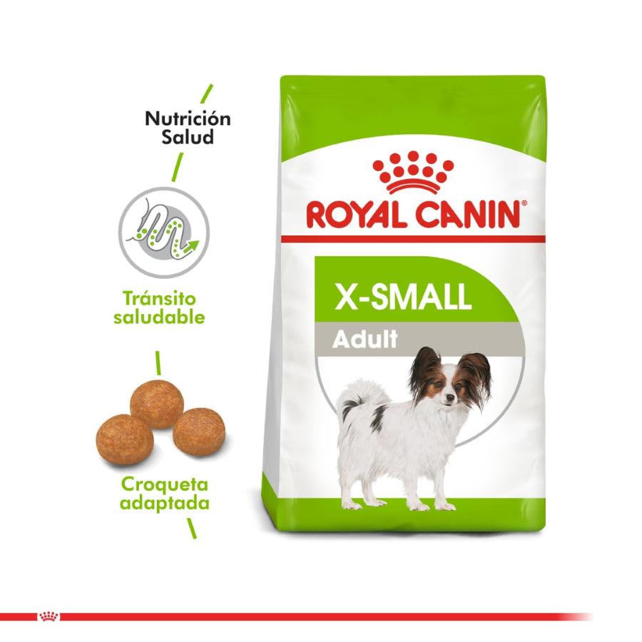 Royal Canin X-Small Adulto 2.5KG: Alimento completo para perros adultos de razas muy pequeñas. Promueve tránsito saludable, salud del pelaje, del tracto urinario y dental. 🐶