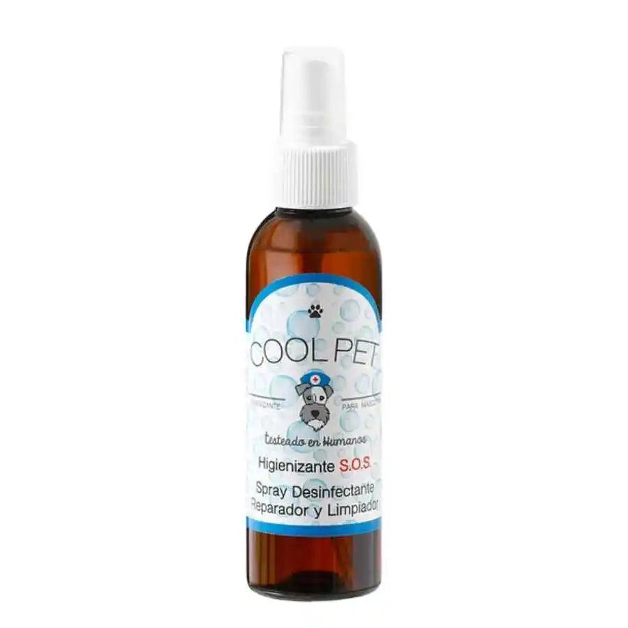 Spray Higienizante S.O.S CoolPet 150ML, desinfectante no tóxico para mascotas 🐾, ideal para patas, heridas y objetos. Biodegradable y libre de alcohol.