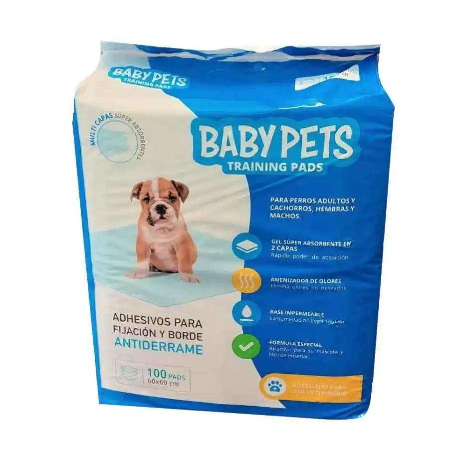 Baby Pets Training Pads: Sabanillas absorbentes de 60x60 cm, antiolor y con adhesivos. Perfectas para entrenar a tu cachorro. 🐾