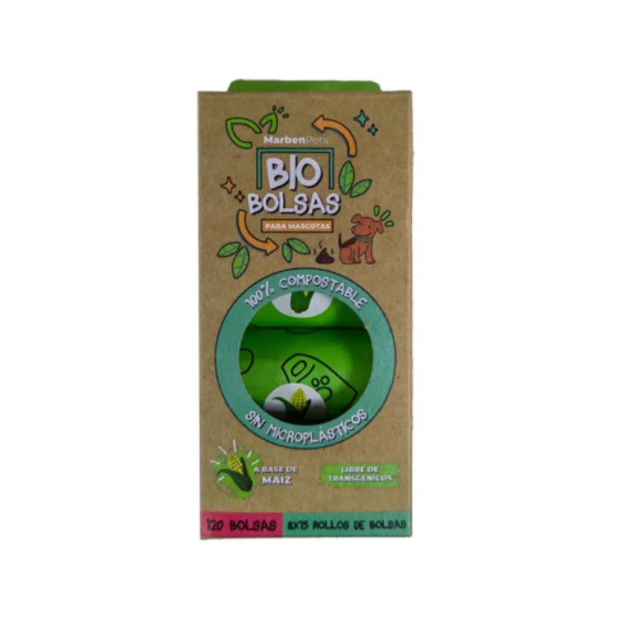 Bio Bolsas Marben Pets: Solución ecológica para recoger desechos de mascotas. 🌿 100% biodegradables, hechas de almidón de maíz. Responsables con el medio ambiente.