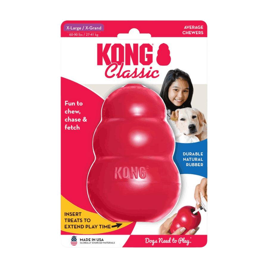 Kong Classic, juguete para perros mordedores que estimula la salud mental y satisface las necesidades instintivas de tu mascota. ¡Haz que tu mascota se divierta y se mantenga mentalmente activa con Kong Classic! 🐶