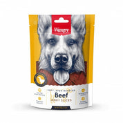 Descubre Wanpy Soft Beef Jerky Slices, un snack premium 100% natural para perros de todas las edades. Textura suave, bajo en grasas, y rico en proteínas. ¡Una recompensa saludable para tu perrhijo! 🐾