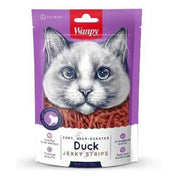 Descubre Wanpy Soft Duck Jeerky Strips para Gatos, un snack premium 100% natural para gatos de todas las edades. Textura suave, bajo en grasas, y rico en proteínas. ¡Una recompensa saludable para tu gathijo! 🐾